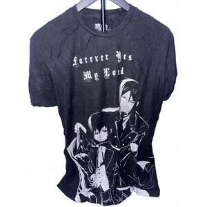 2021 BLACK BUTLER T SHIRT MENS SIZE LARGE  BLACK ANIME